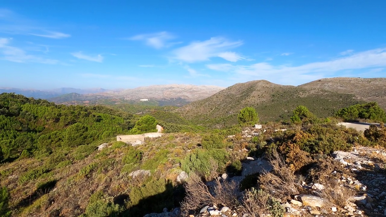 Sierra de las Nieves国家公园全景视频素材