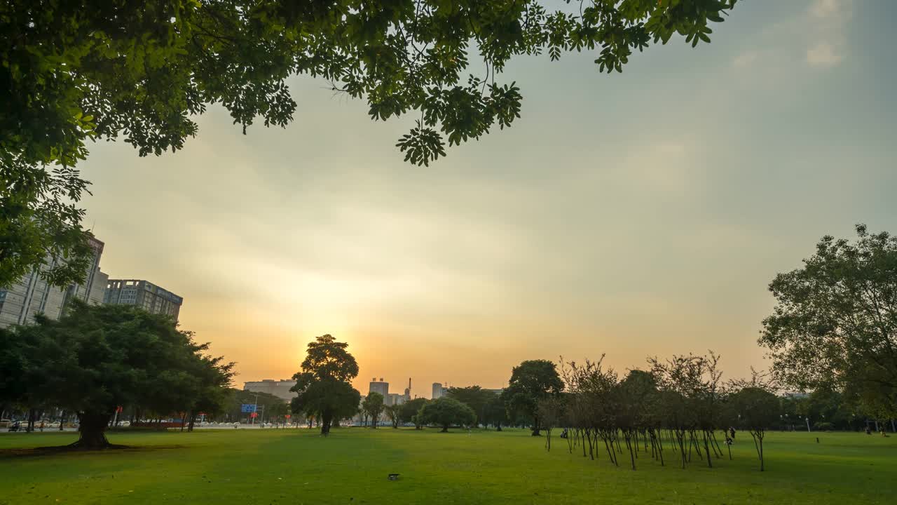 现代中国建筑景观街道景观视频素材