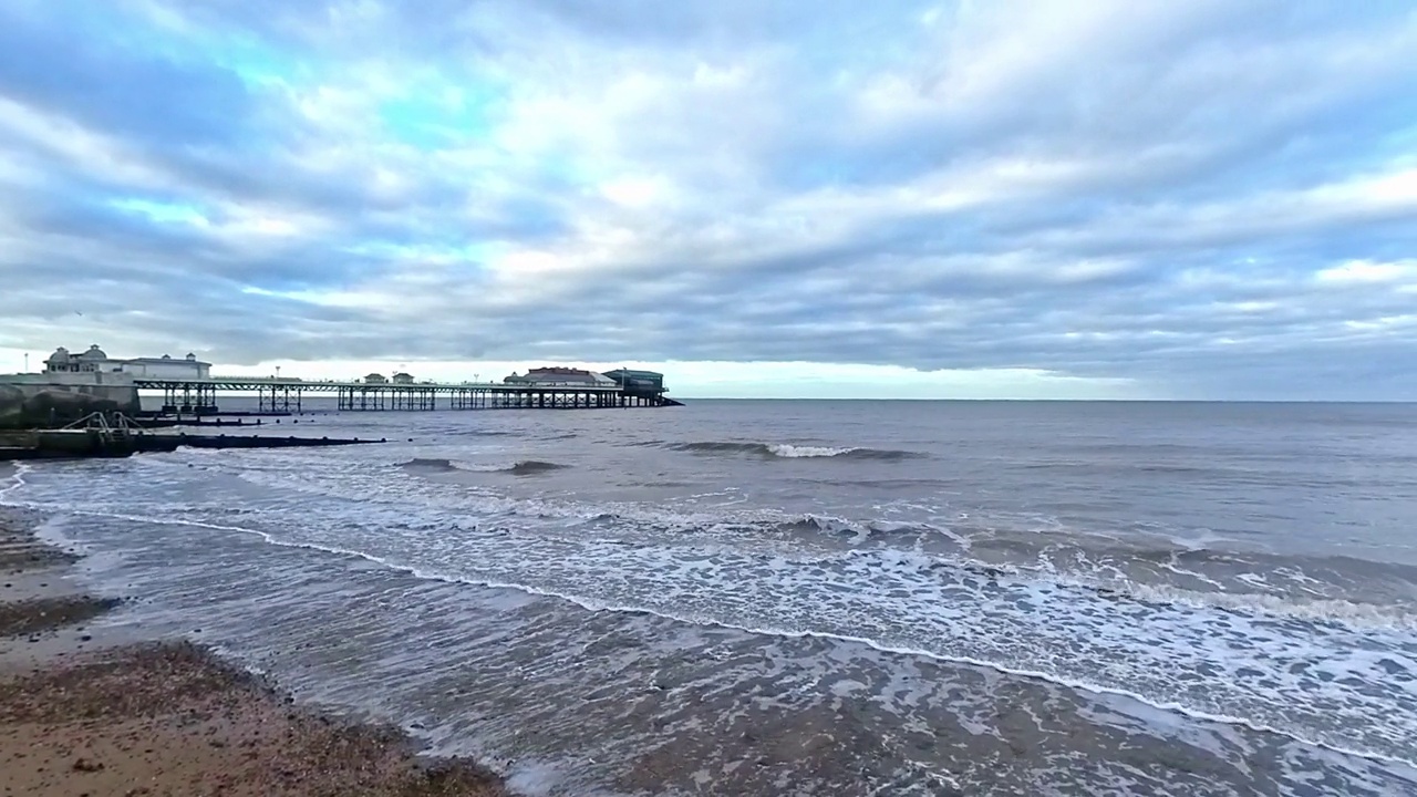 秋天的海岸海景视频素材