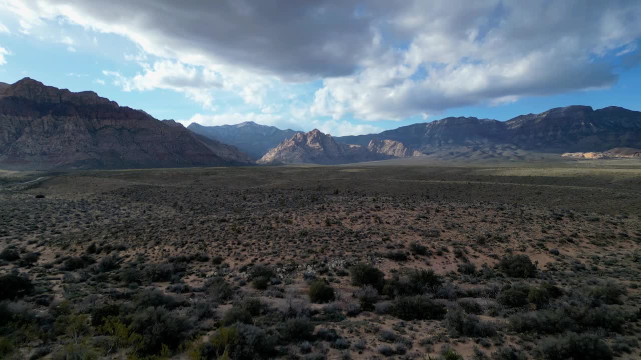 红岩峡谷的美丽景色，拉斯维加斯，内华达州视频素材