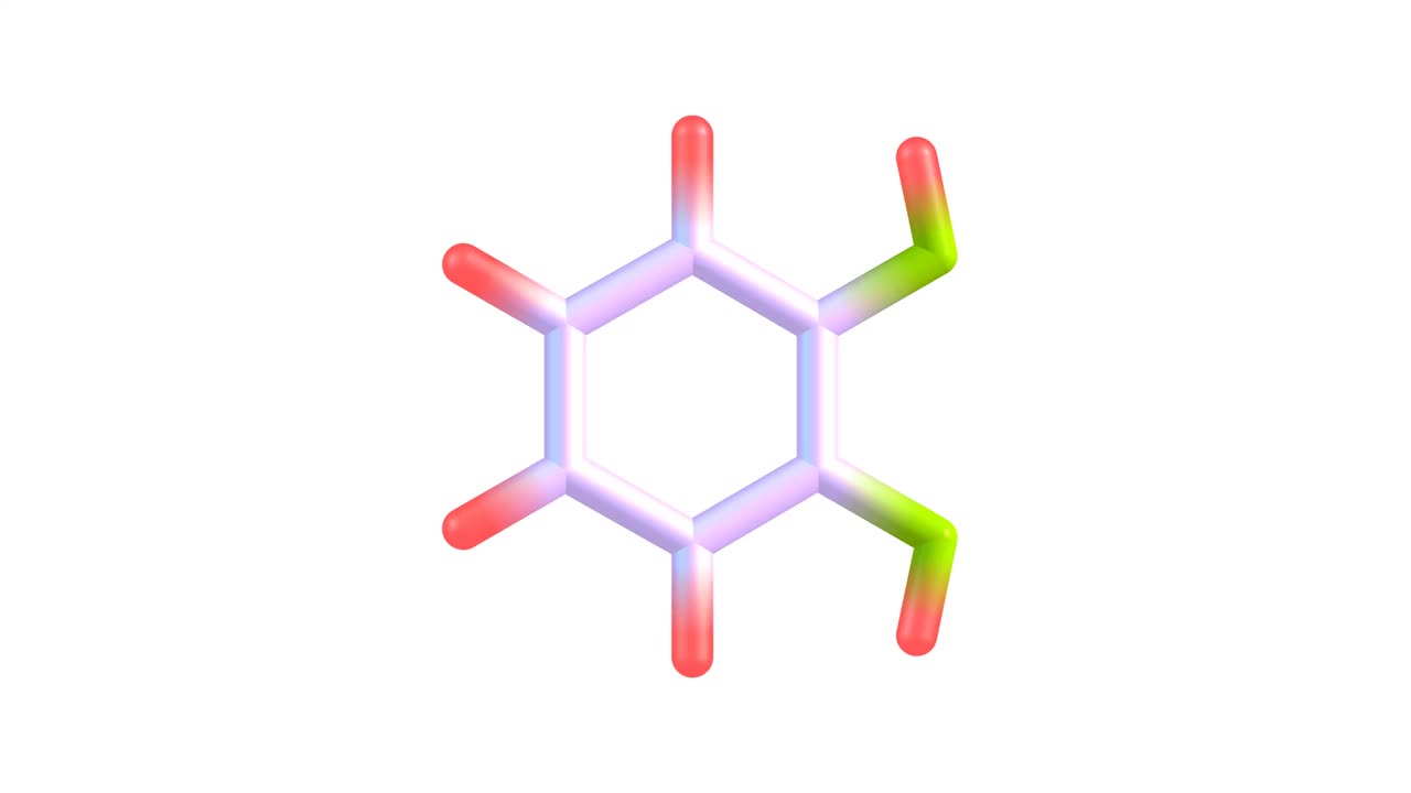 儿茶酚分子旋转视频全高清视频素材