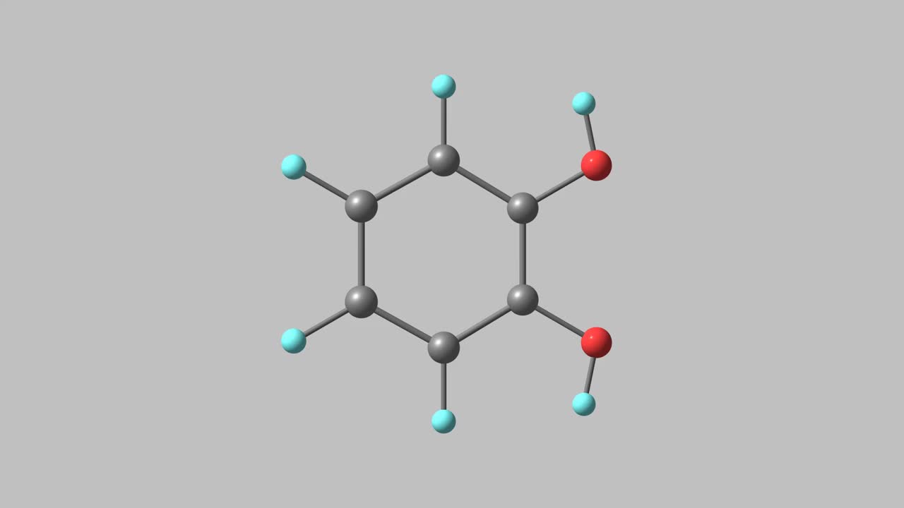 儿茶酚分子旋转视频全高清视频素材