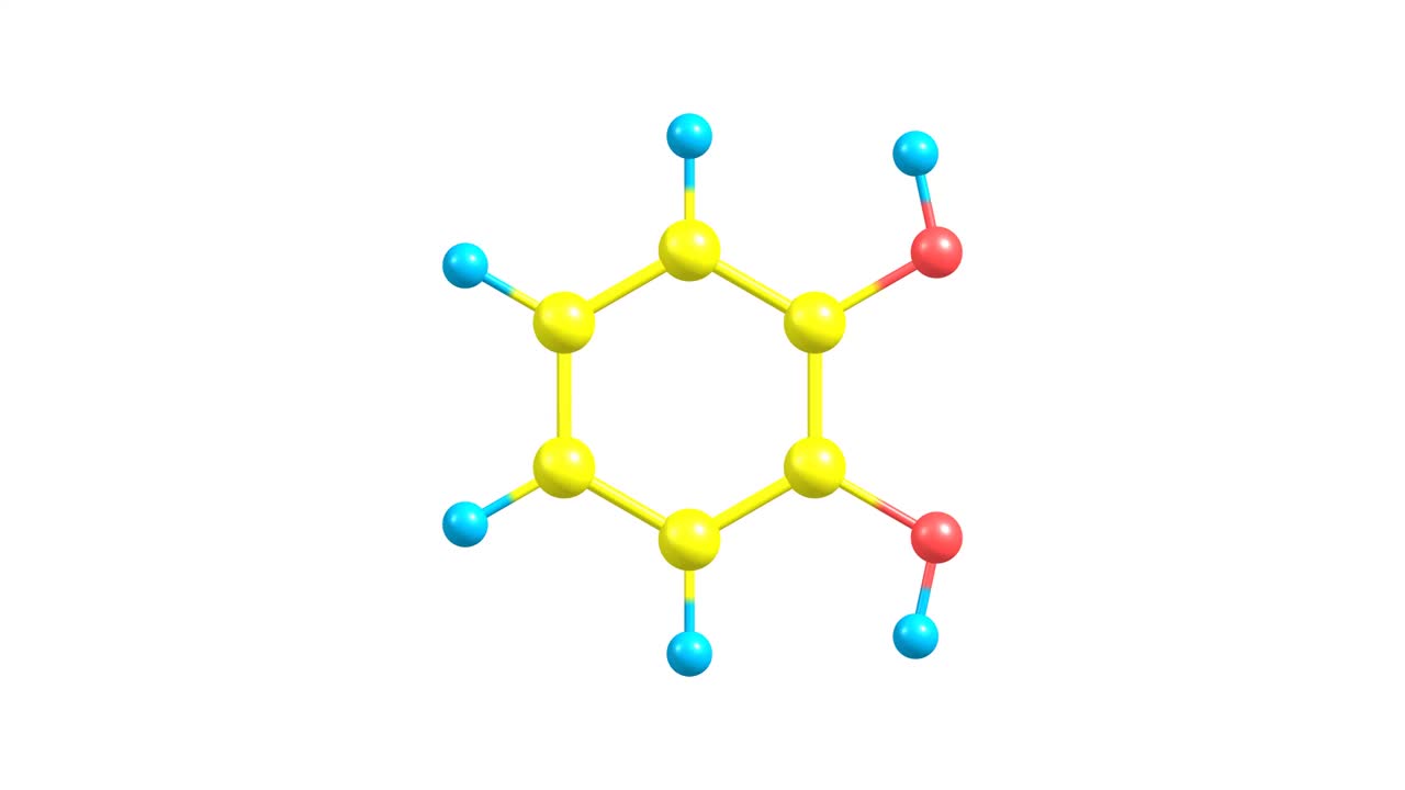 儿茶酚分子旋转视频全高清视频素材