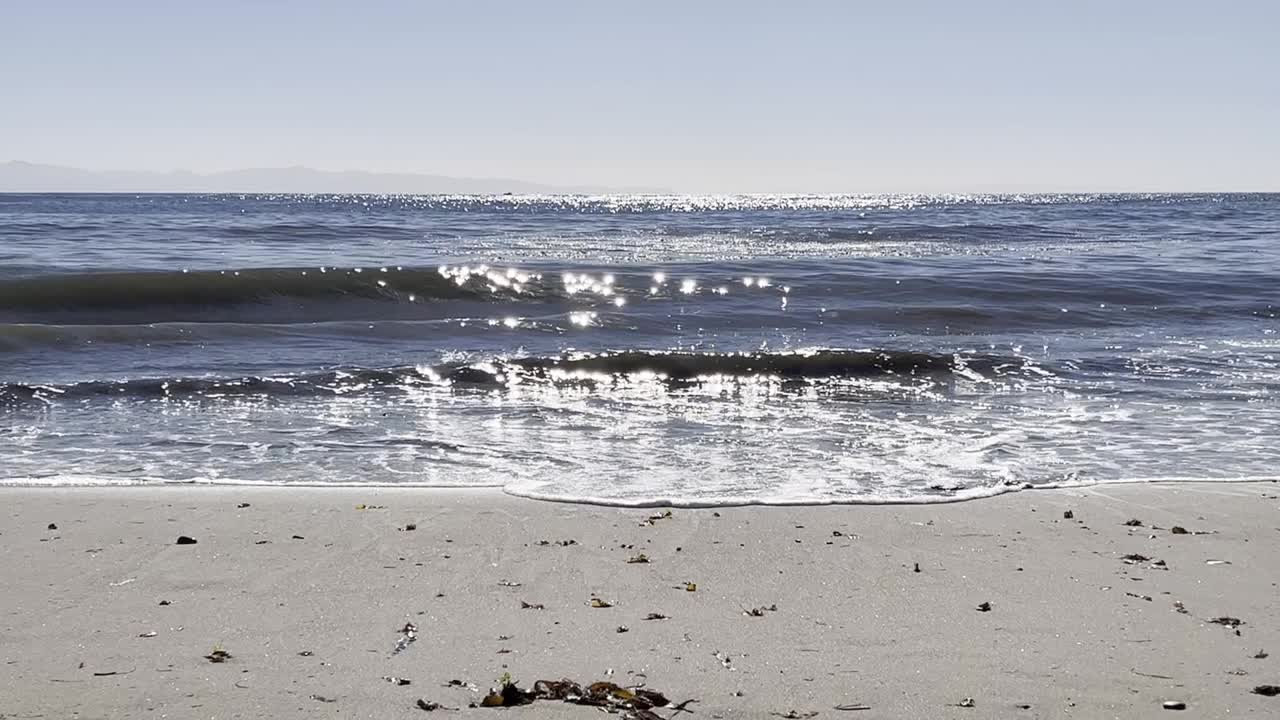 圣巴巴拉海滩视频素材