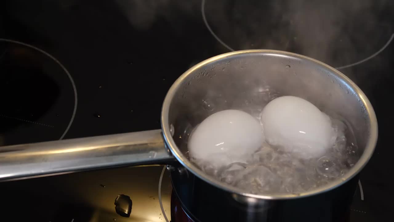 在电炉上煮鸡蛋视频下载