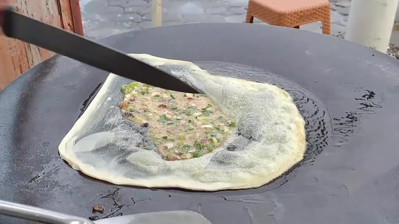 Martabak的烹饪过程，非常适合做美食和烹饪的推广媒体视频下载