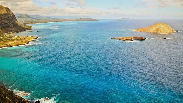 瓦胡岛海湾时光流逝视频素材