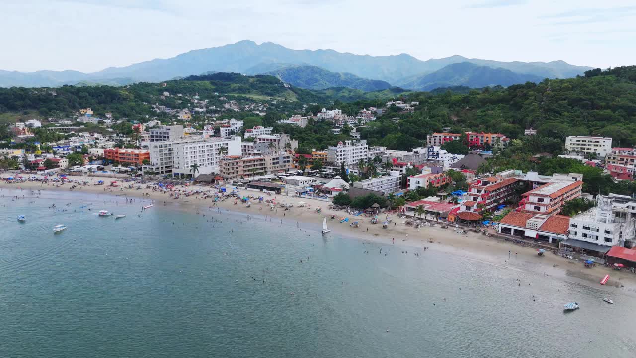 墨西哥海滩目的地，瓜亚比托斯，纳亚里特视频素材