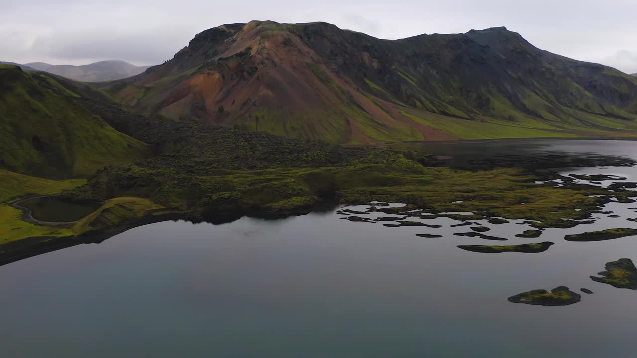 冰岛高地上的frostastavn湖视频素材