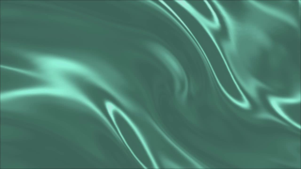 宁静的奢华:缓慢流动的波浪光滑的绿色和绿松石丝绸优雅。视频下载