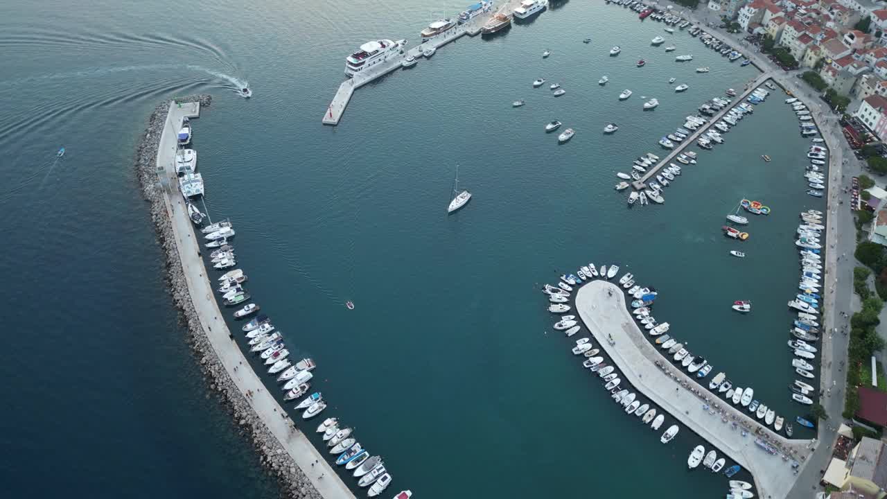 地中海港口城市视频素材