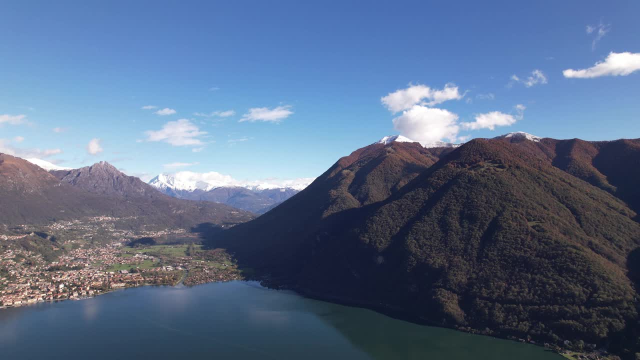 意大利湖区中心的宁静绿洲视频素材