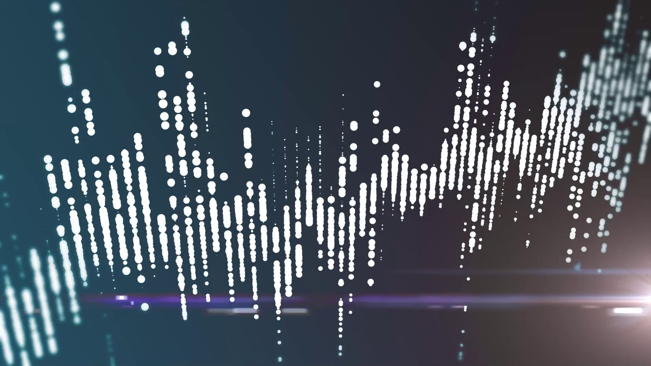 数字化变革技术信息的数据声波视频素材