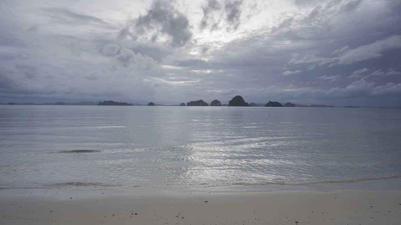 泰国南部多云的海景视频素材