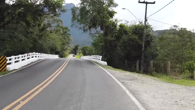 帕拉纳<e:1>州的Serra do Mar山脉视频素材