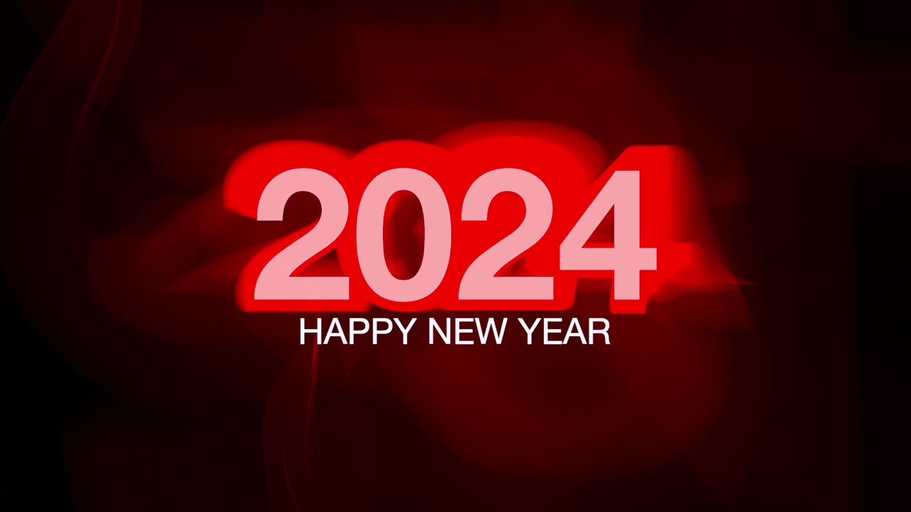 祝2024年新年快乐。视频素材