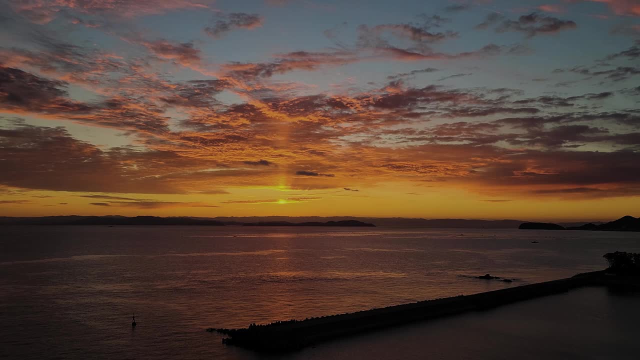 冬天的早晨:美丽的日出视频素材