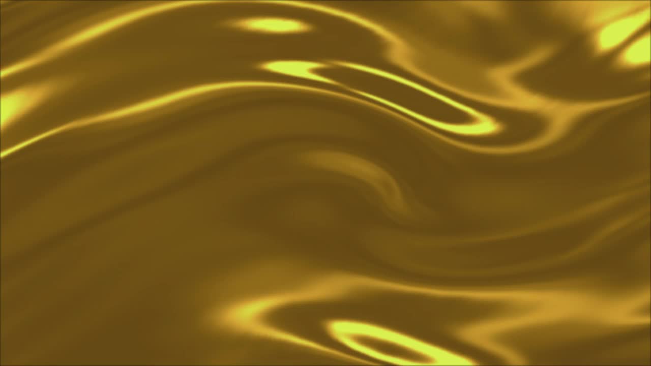光滑的丝绸、缎子和柔软的织物构成的金色波浪。视频下载