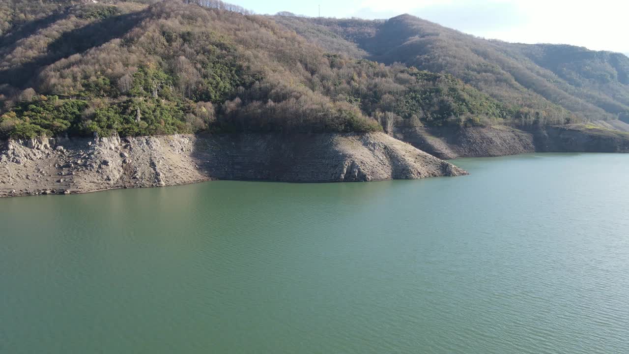 空中湖山视频素材