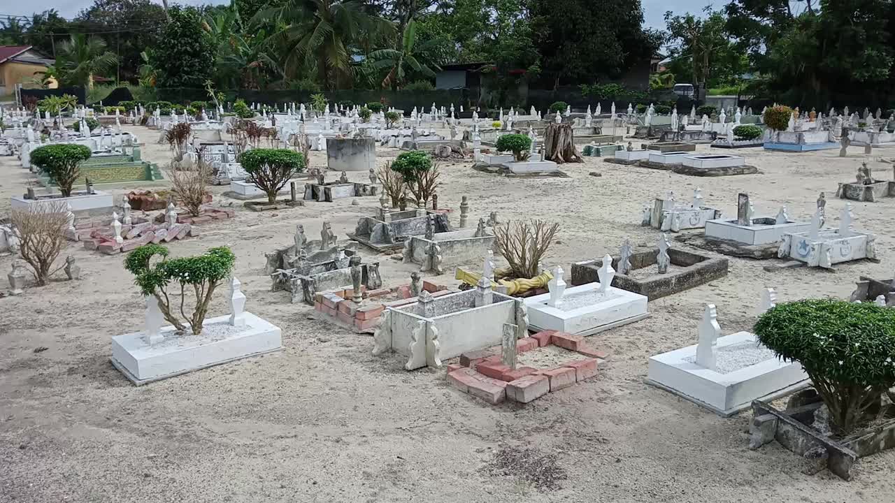穆斯林马来人墓地视频素材