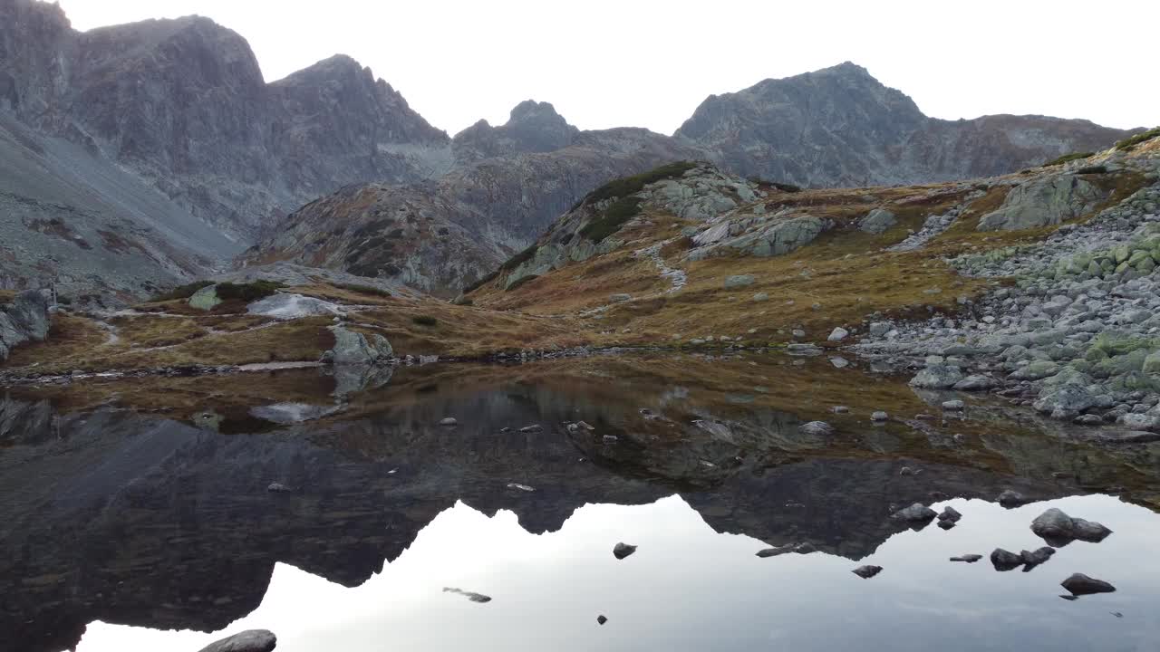 风景秀丽的山景。高塔特拉，斯洛伐克视频素材