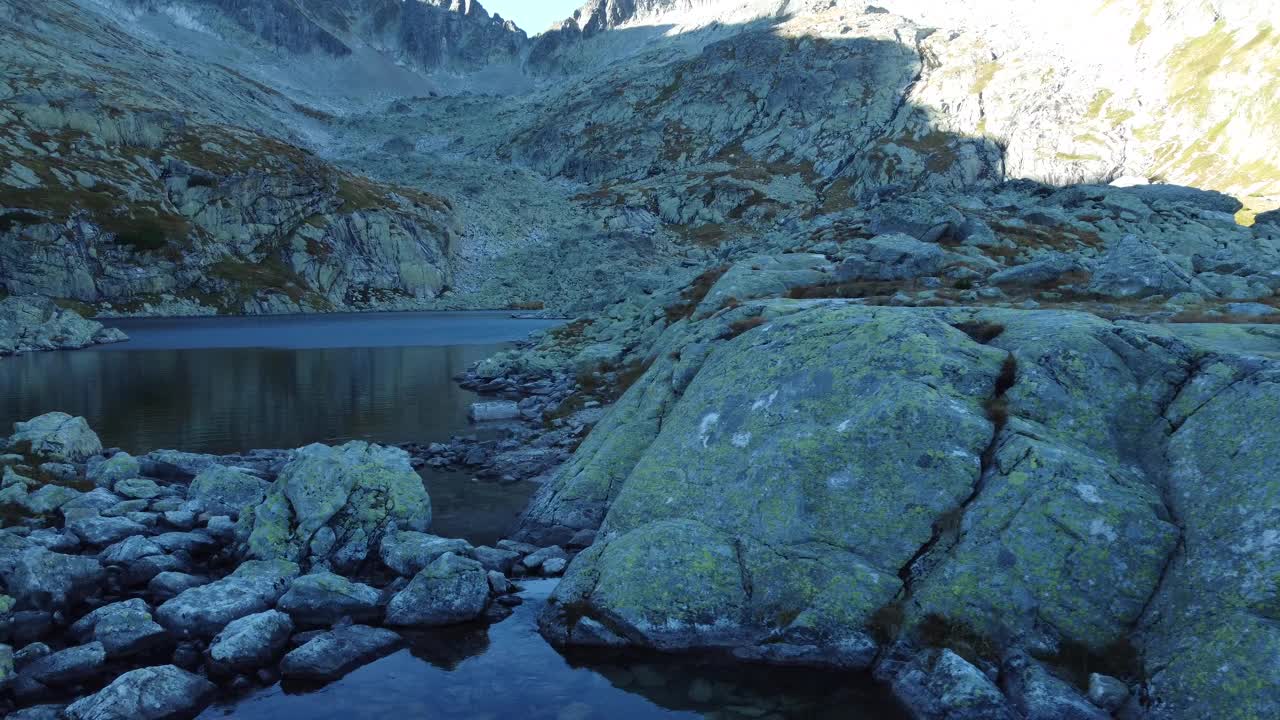 风景秀丽的山景。高塔特拉，斯洛伐克视频素材