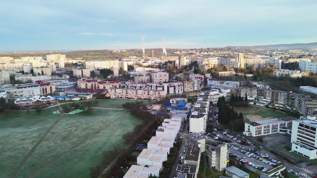 贝桑顿市的空中景观视频下载