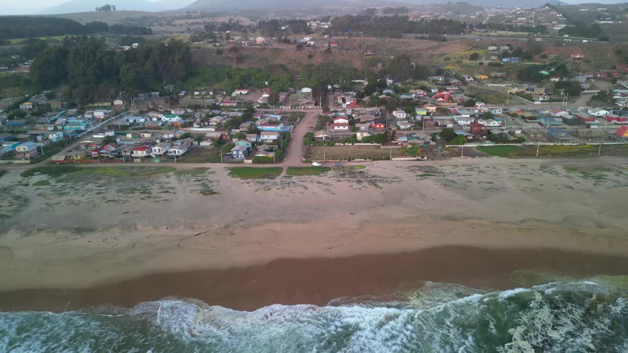 智利北部海岸的海滩，瓦尔帕莱索地区的Pichicuy海滩，智利视频素材