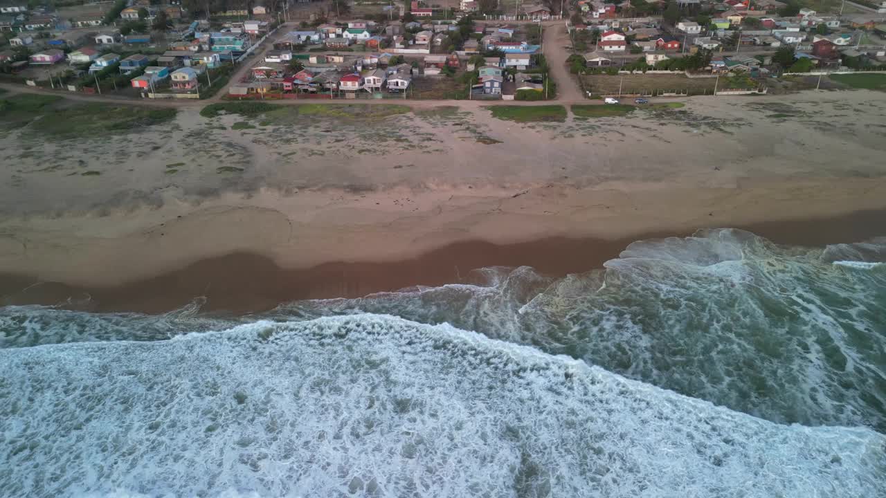 Pichicuy海滩，La Ligua, Petorca省，Valparaíso地区，智利视频素材