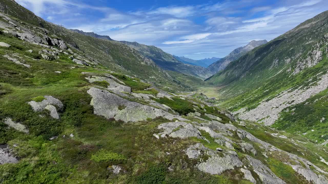 瑞士安德马特附近的医院山谷视频素材