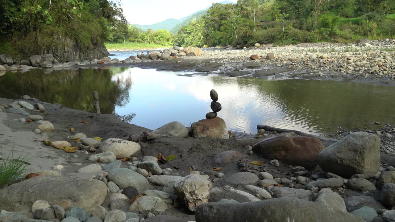 自然艺术，石材平衡视频下载