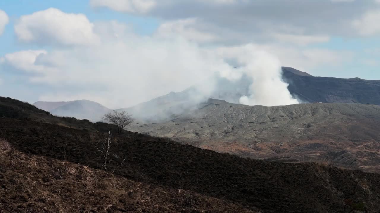 阿苏山，活火山视频下载