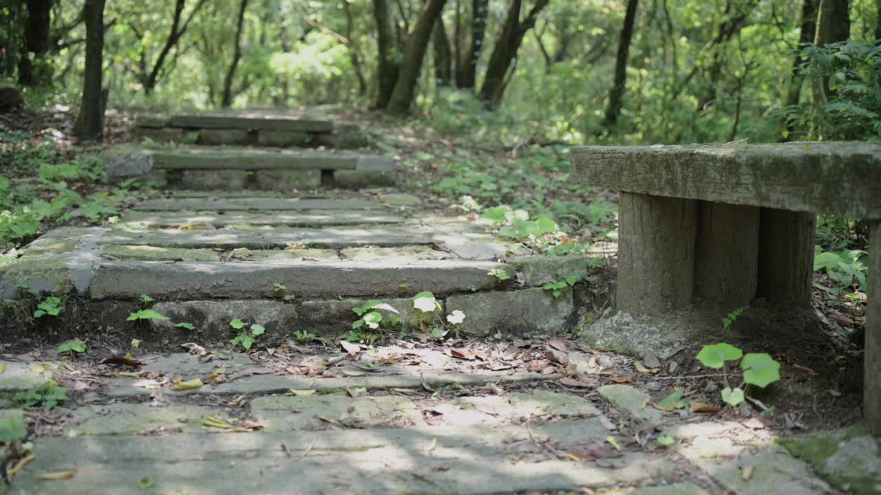 台湾新北市石门区尖山湖径视频素材