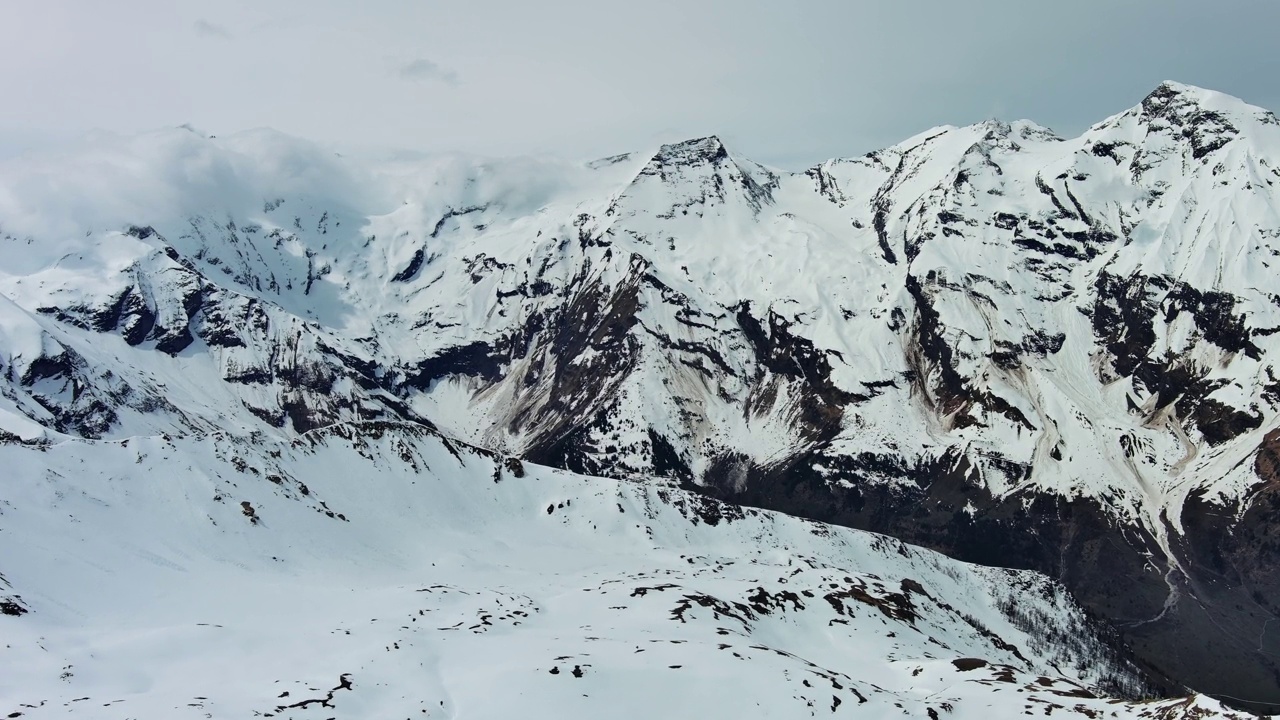 高山雪山景观视频素材