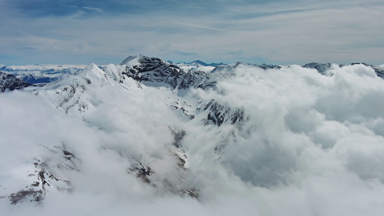 高山雪山景观视频素材