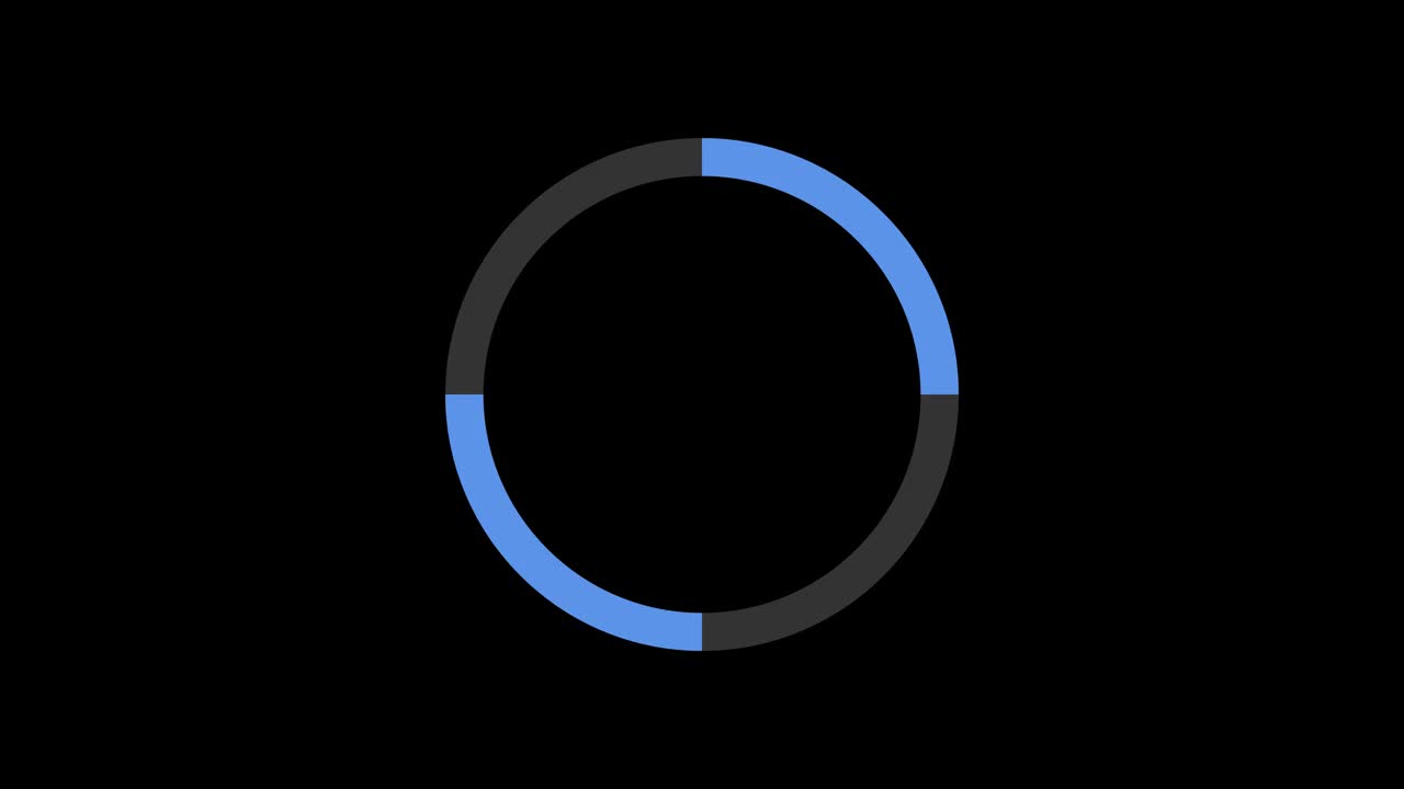 加载圆形图标上传或下载动画等待符号与Alpha通道视频素材