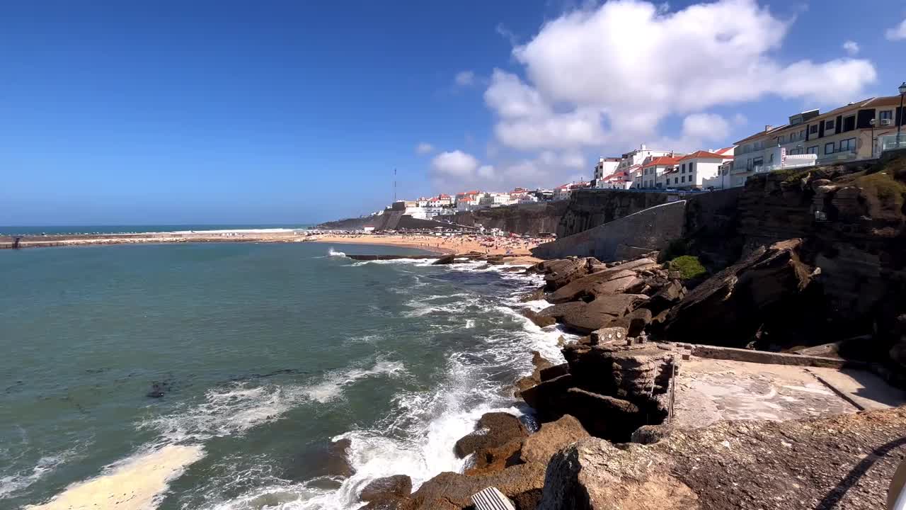 Ericeira村的景色。Ericeira、葡萄牙视频素材