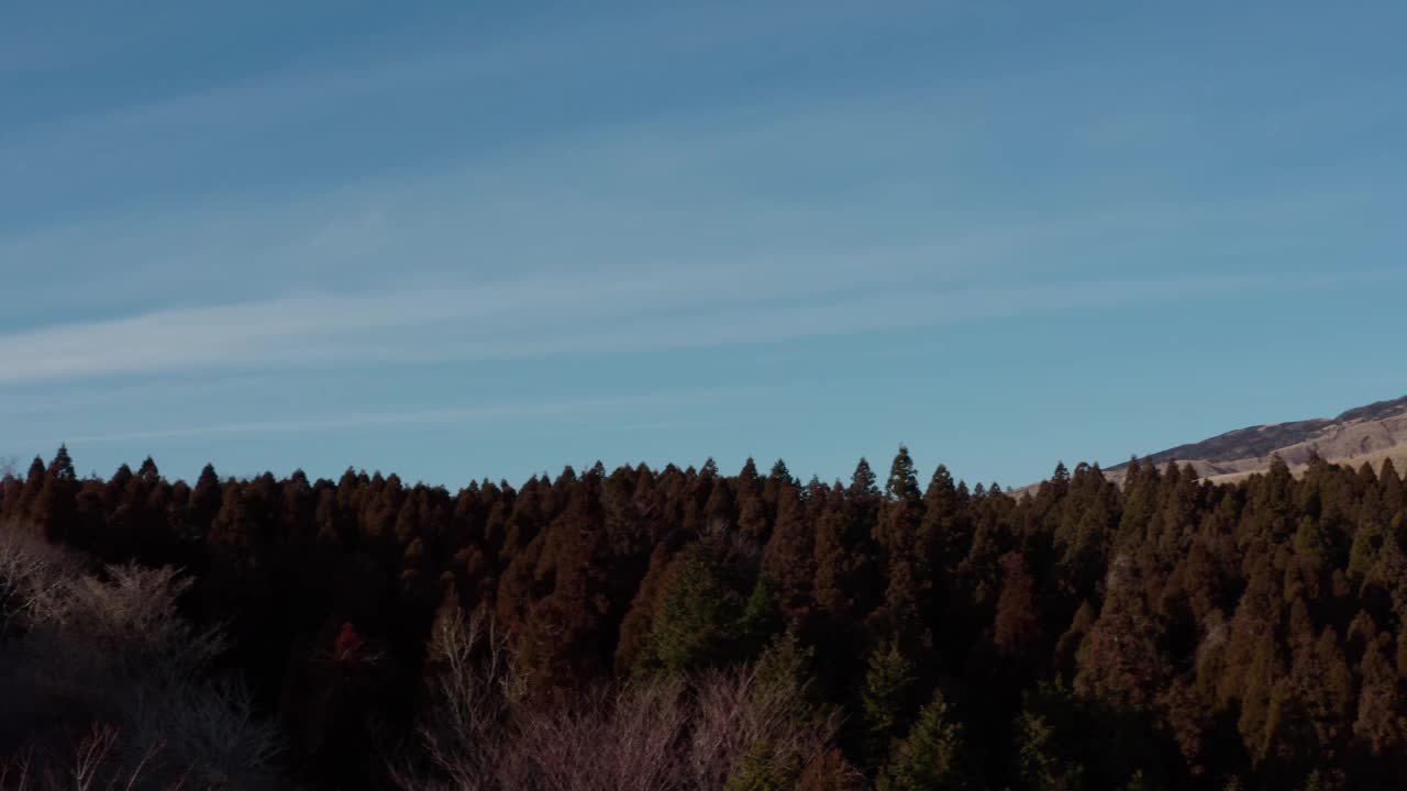 冬天的阿苏山火山视频素材