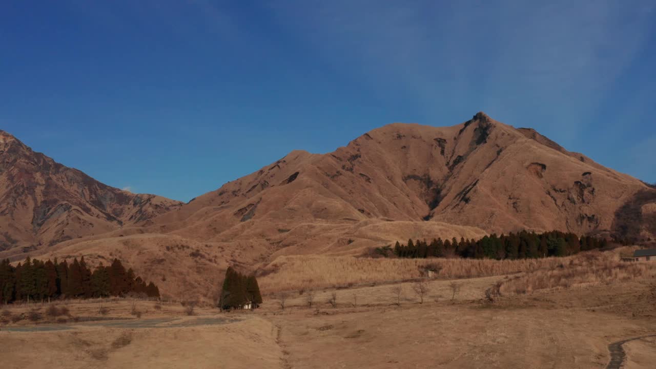 冬天的阿苏山火山视频素材