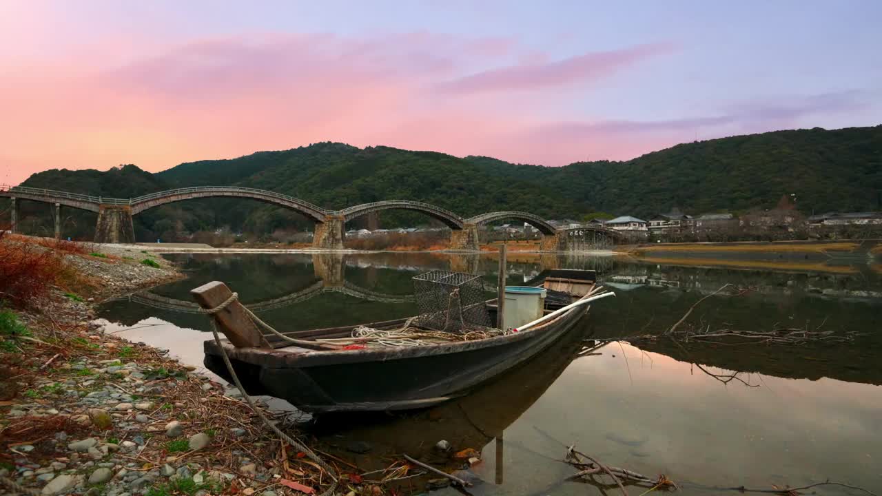 夕阳下的金泰桥视频下载