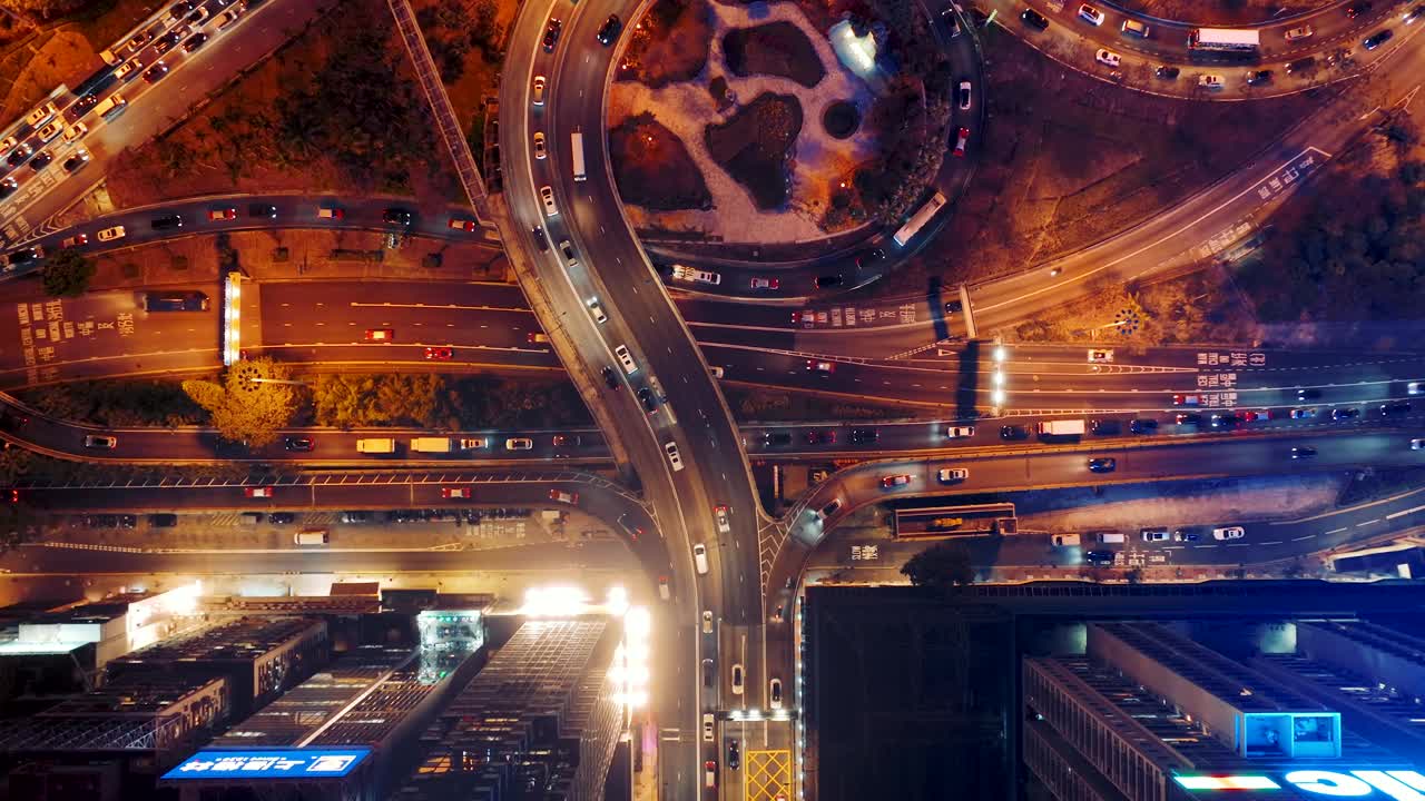 香港环岛道路鸟瞰图视频素材