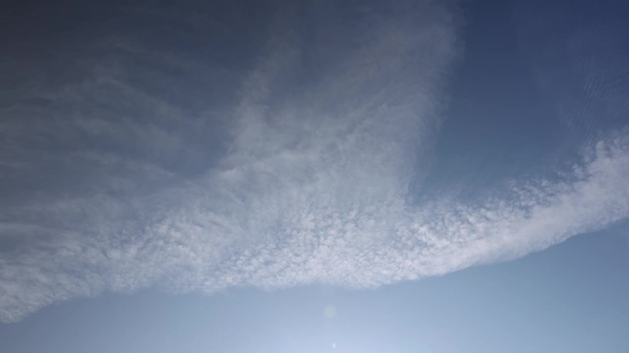 天空中美丽的长卷云视频素材
