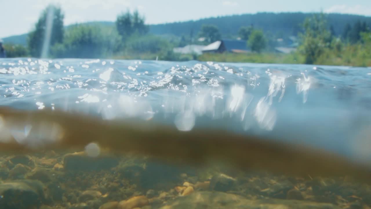 河水在流动视频素材