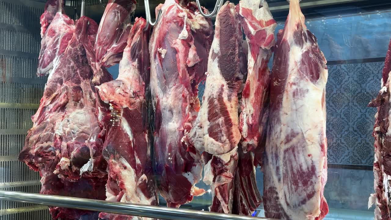 肉类切割加工厂视频素材