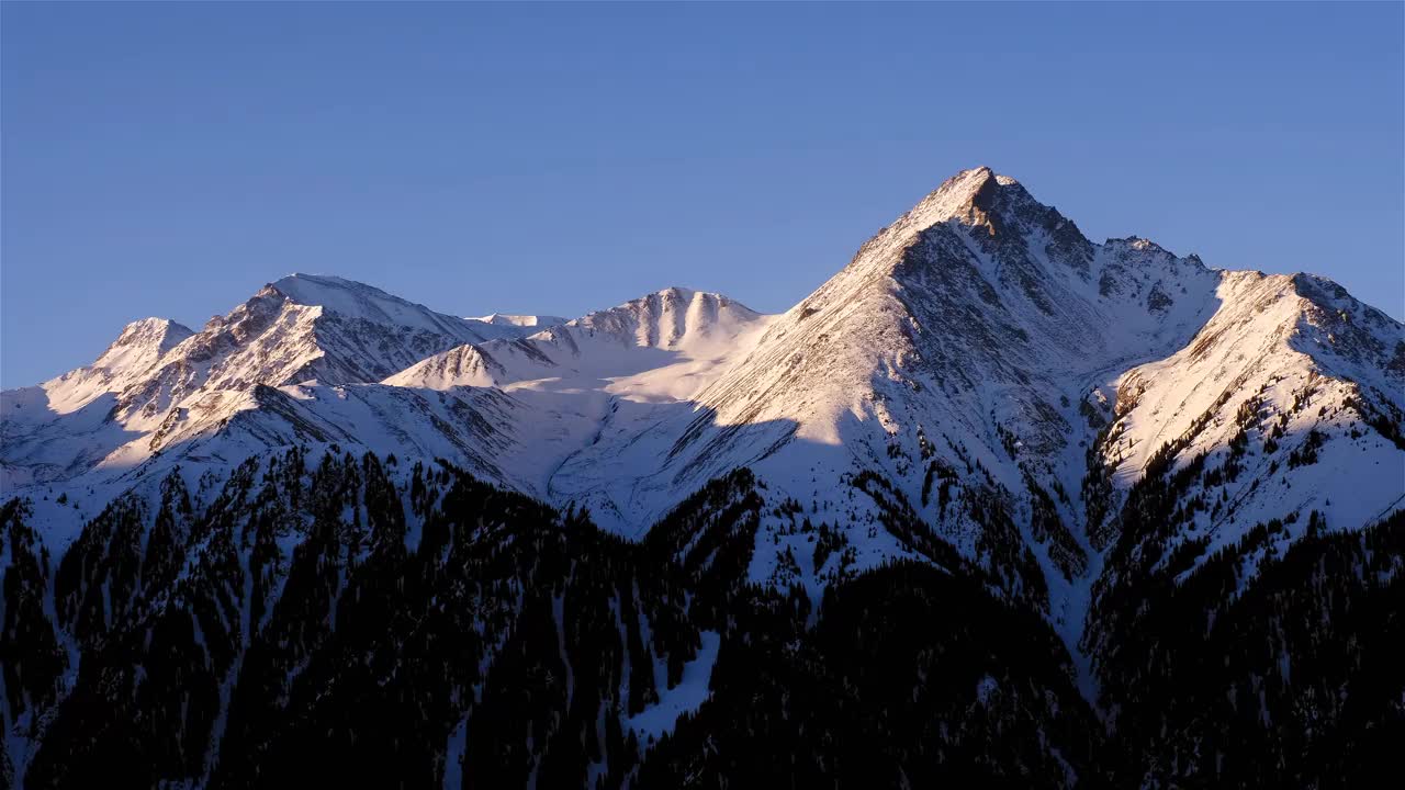 冬季山顶视频素材