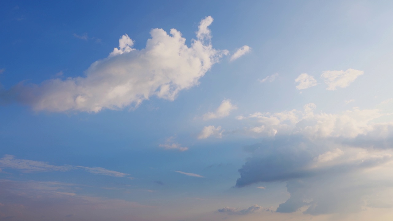 天空的时间流逝。视频素材