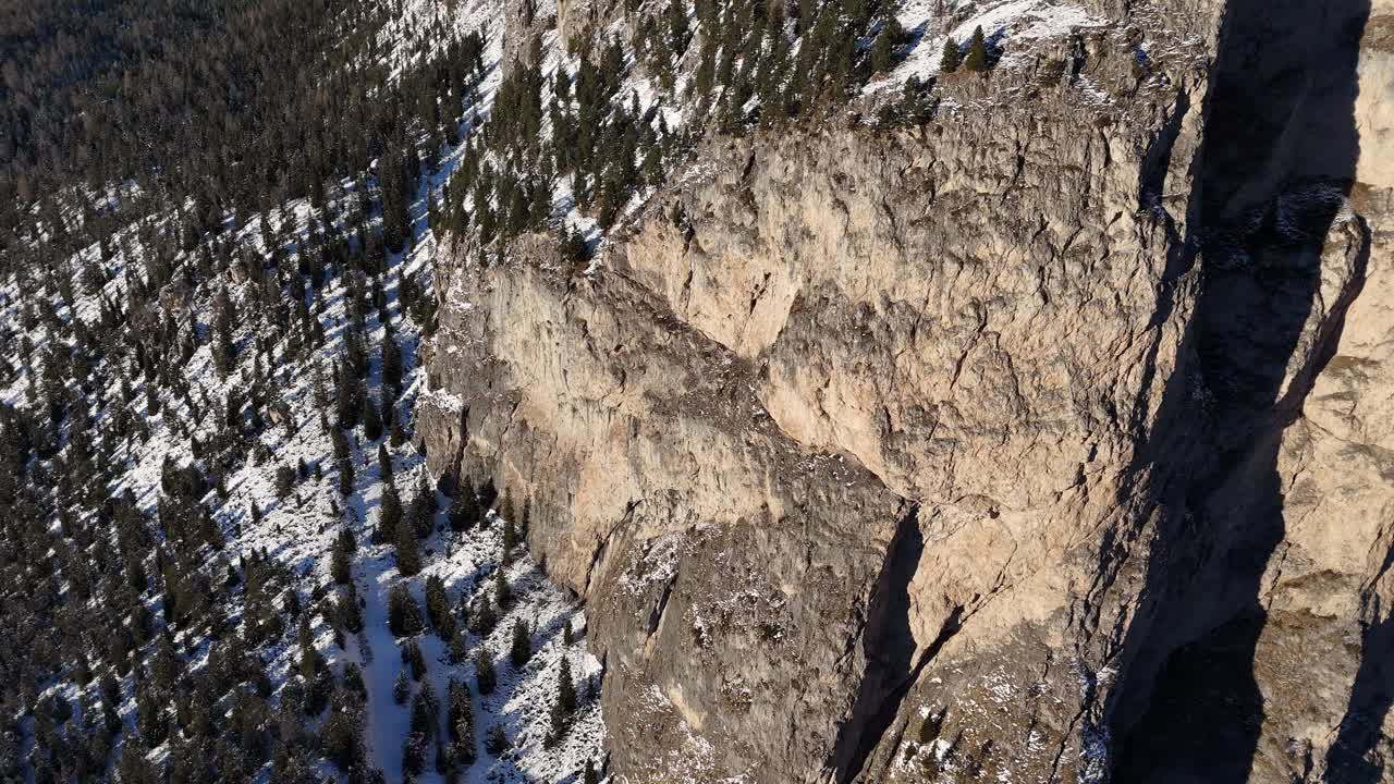 雪山鸟瞰图视频素材