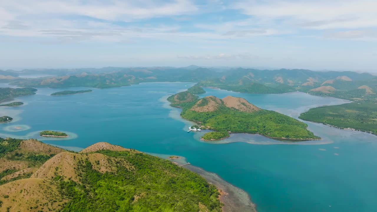 菲律宾的热带岛屿。Coron,巴拉望。视频素材