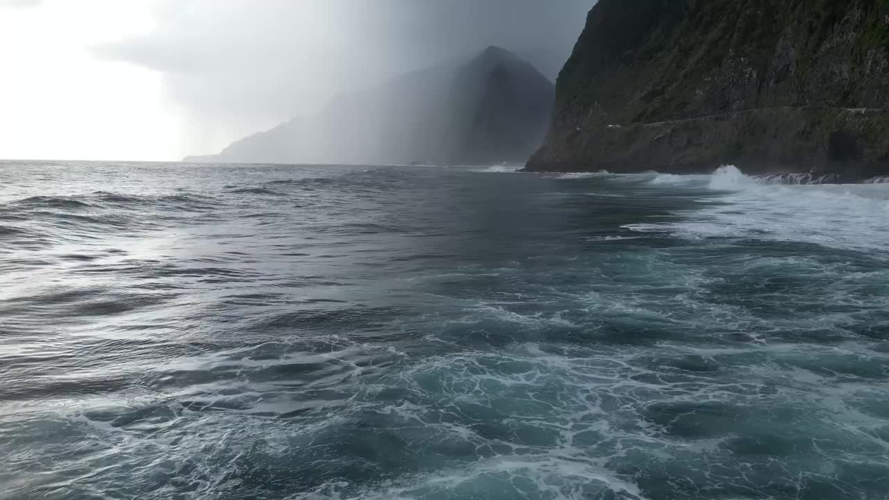 马德拉群岛的鸟瞰图视频素材