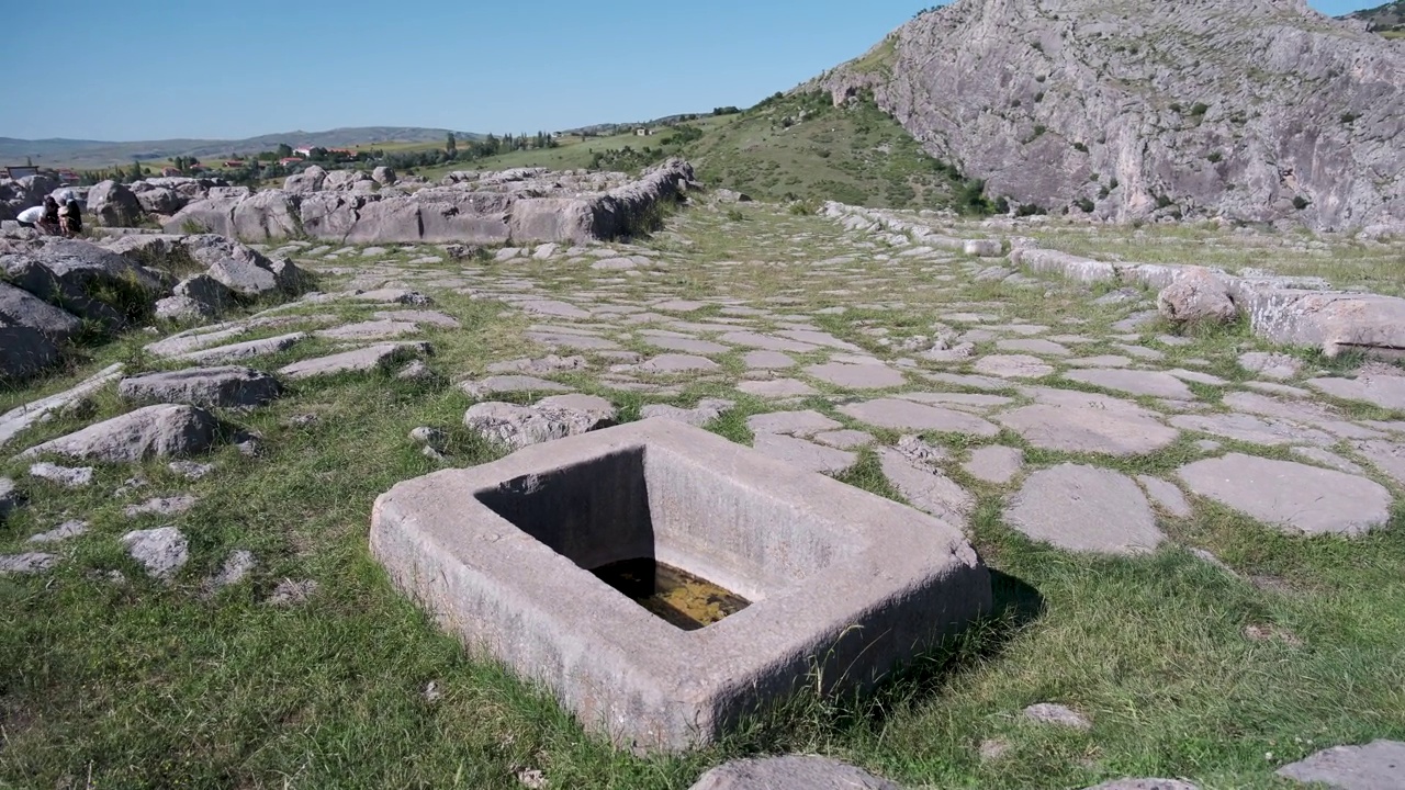 赫梯文明的首都哈图萨遗址和建筑-科鲁姆，土耳其视频下载